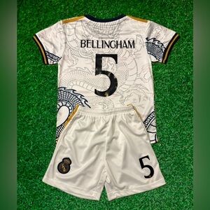 Bellingham Youth Extra Large Dragon Edition Real Madrid Soccer Kit White size 30